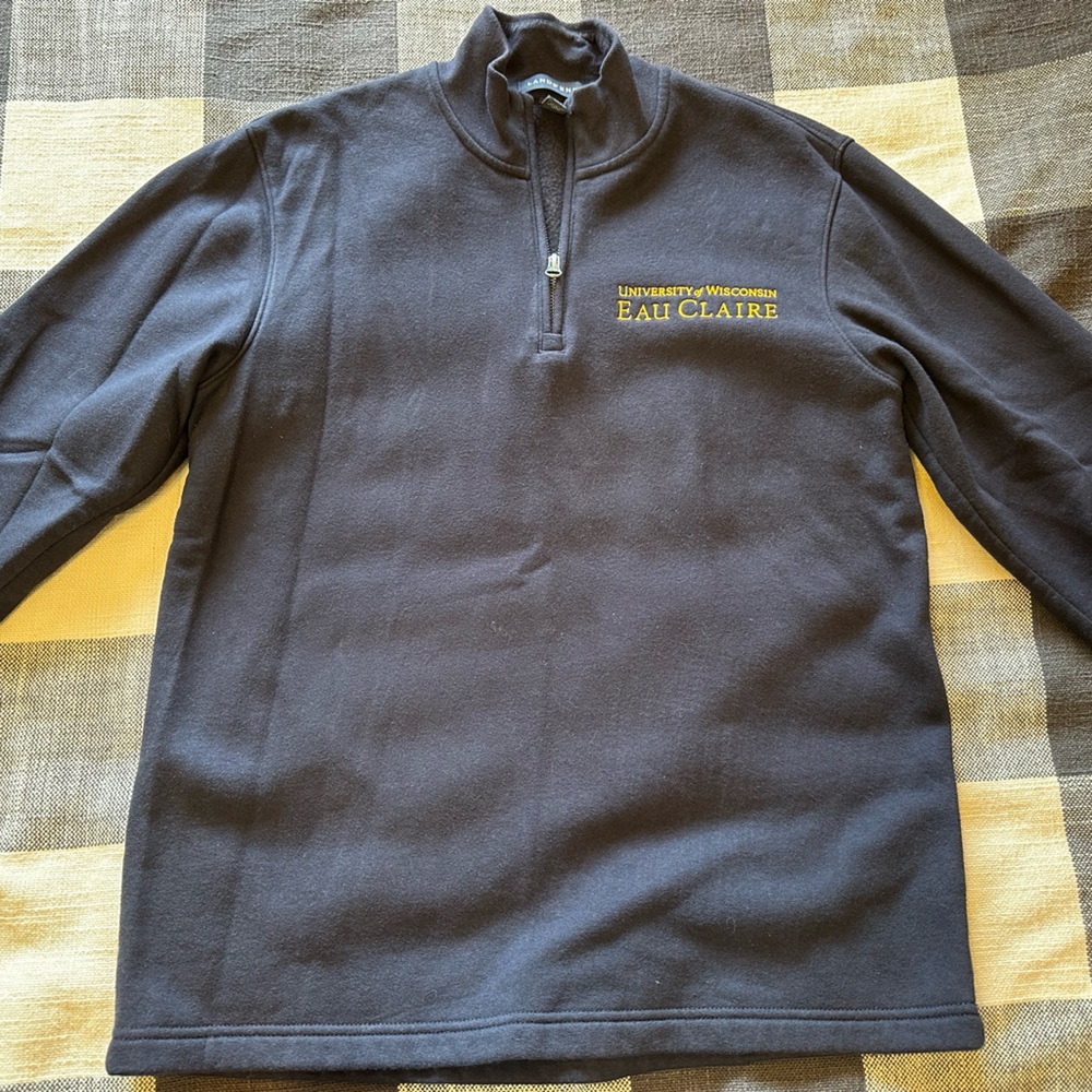 Lands end 3/4 zip. University of Wisconsin Eau Claire